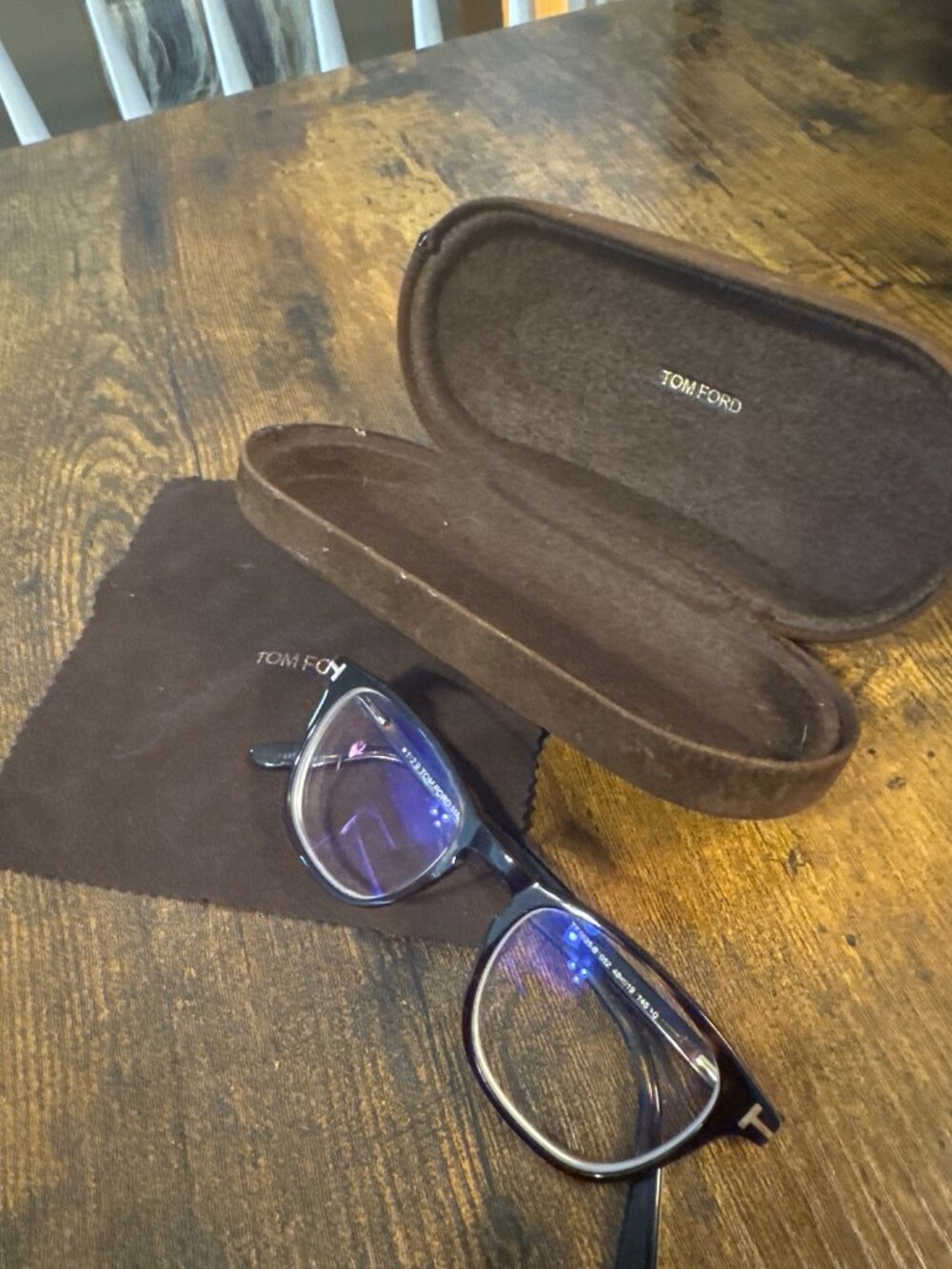 Tom Ford Optical TF5625 Glasses, Case, Cleaning Cloth